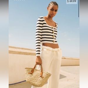 Double strap Parisian style basket bag